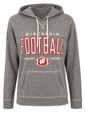 Wisconsin Football Gray Hoodie